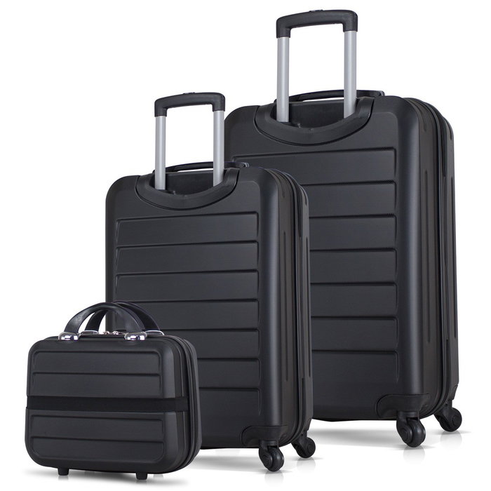 Zoozie Bags Juego de Maletas de 3 Piezas Negro